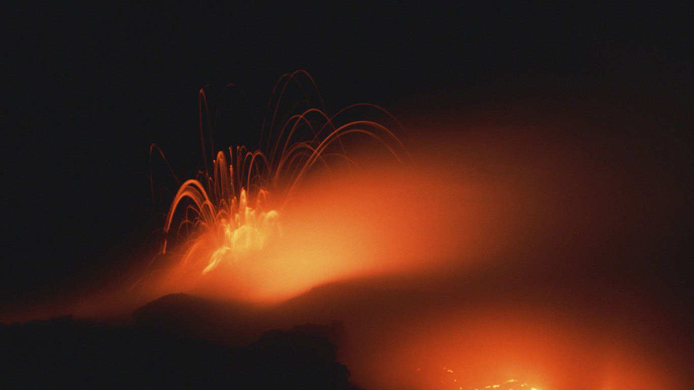 火山噴發的壯麗景觀壁紙 #17 - 1366x768