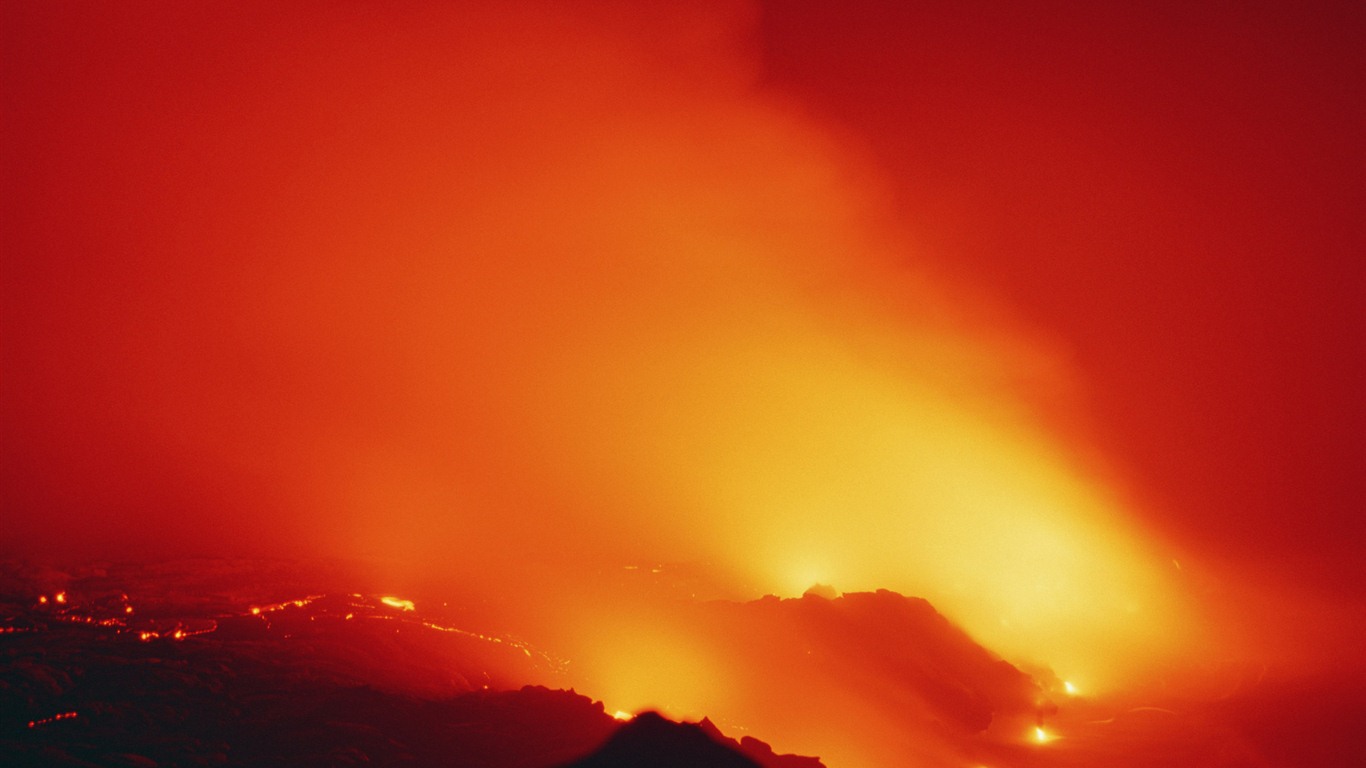 火山噴發的壯麗景觀壁紙 #18 - 1366x768
