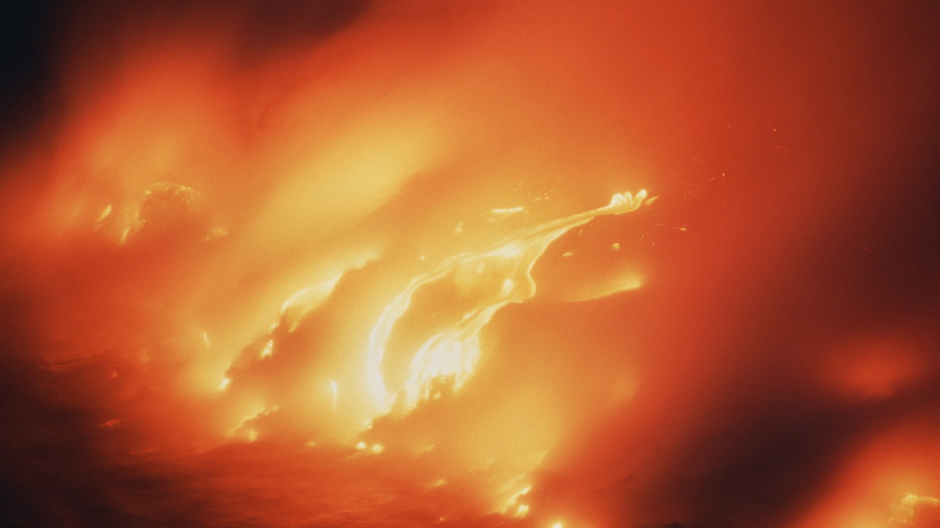 壮大な風景の壁紙の火山噴火 #19 - 1366x768