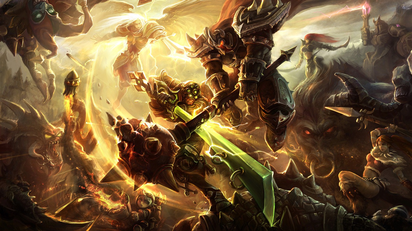 League of Legends jeu fonds d'écran HD #7 - 1366x768