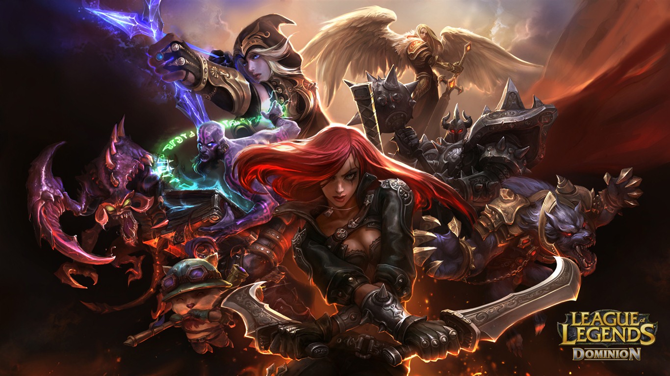 League of Legends juego en alta definición fondos de pantalla #9 - 1366x768