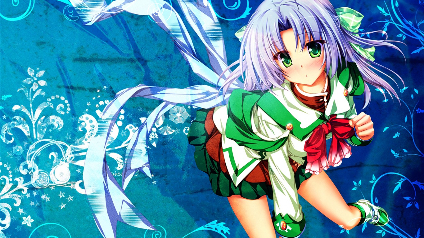 Hermoso de anime niñas HD Wallpapers (1) #2 - 1366x768