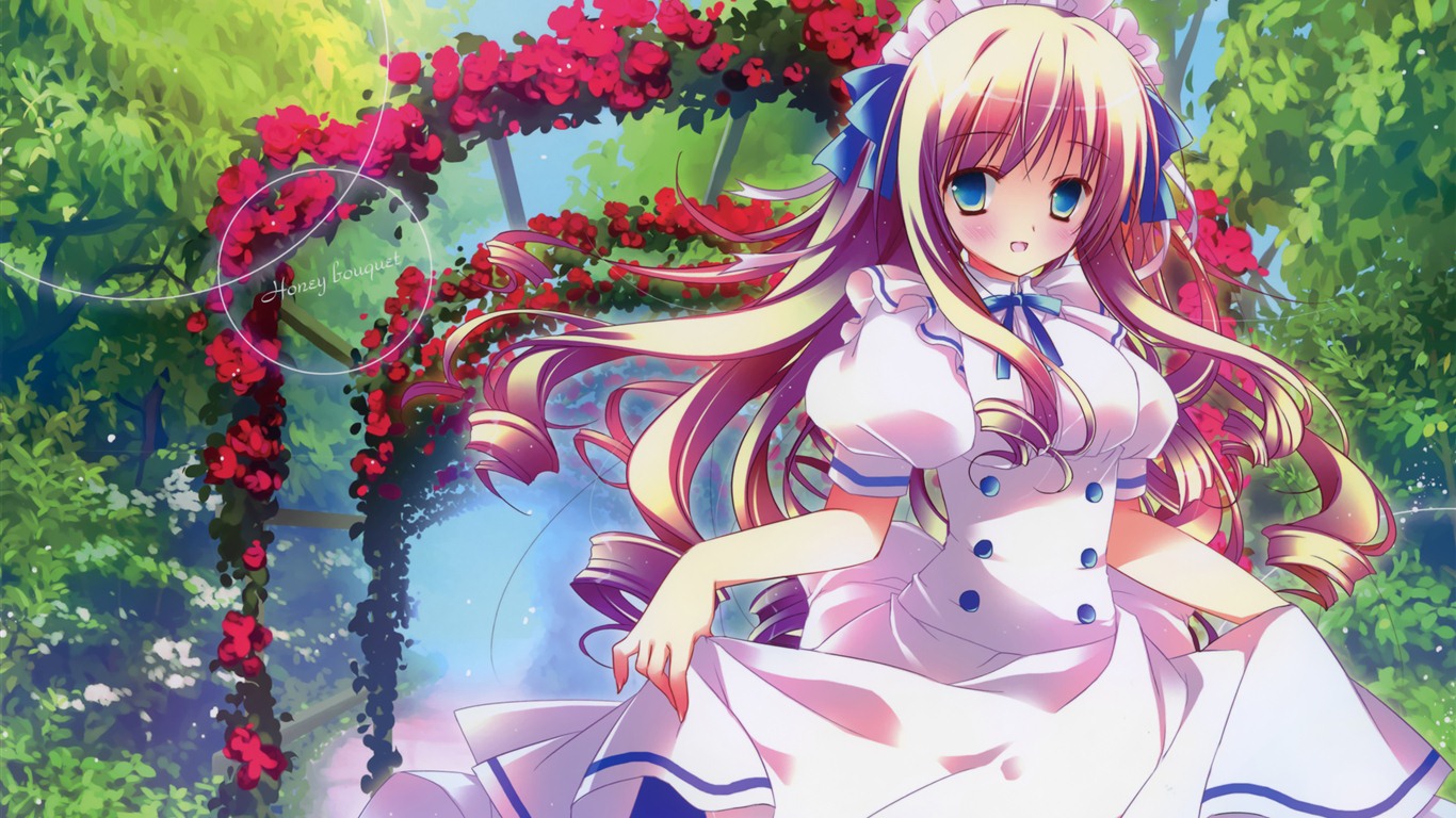 美麗的動漫女孩 高清壁紙(一) #4 - 1366x768