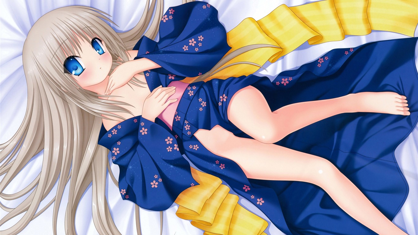 Krásné dívky anime HD Tapety na plochu (1) #8 - 1366x768