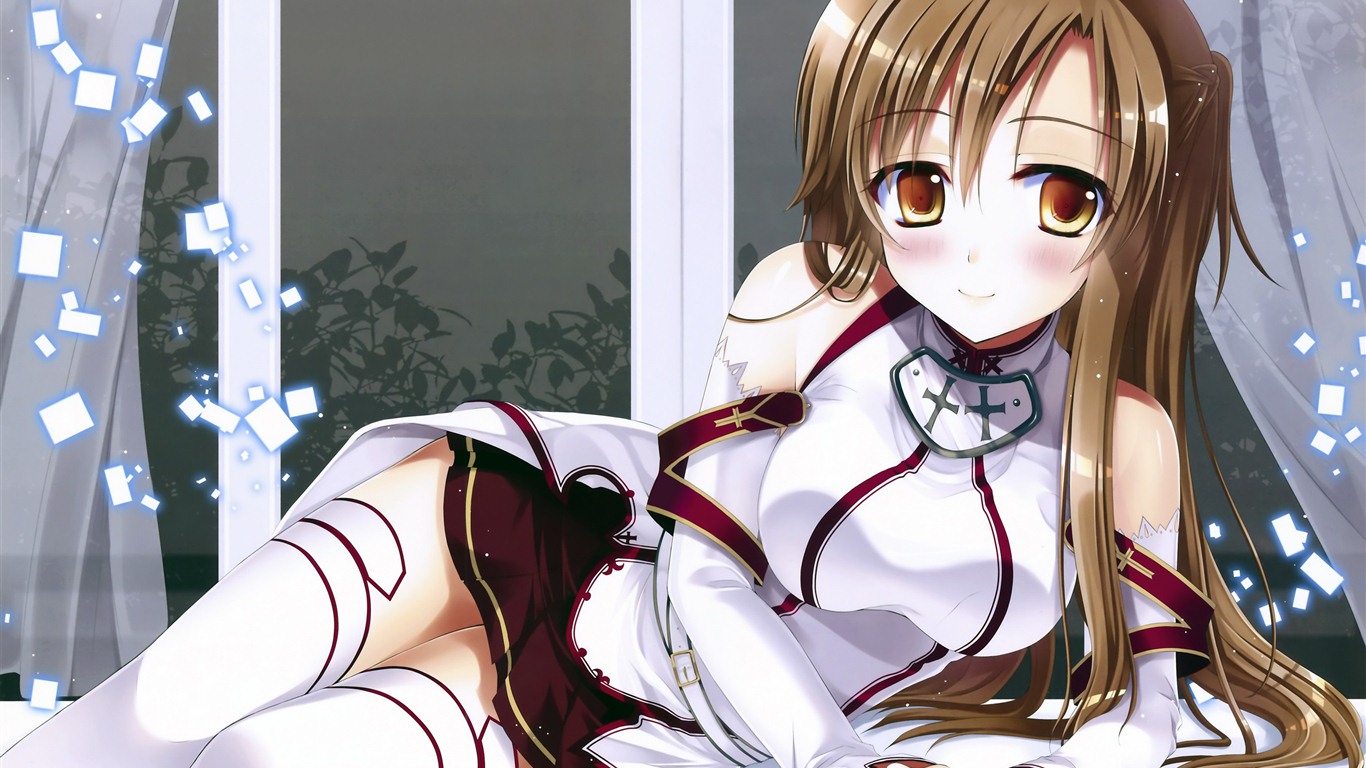 Krásné dívky anime HD Tapety na plochu (1) #12 - 1366x768