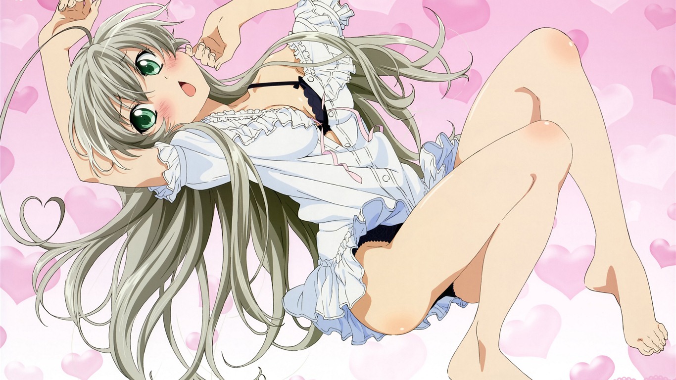 Krásné dívky anime HD Tapety na plochu (1) #20 - 1366x768