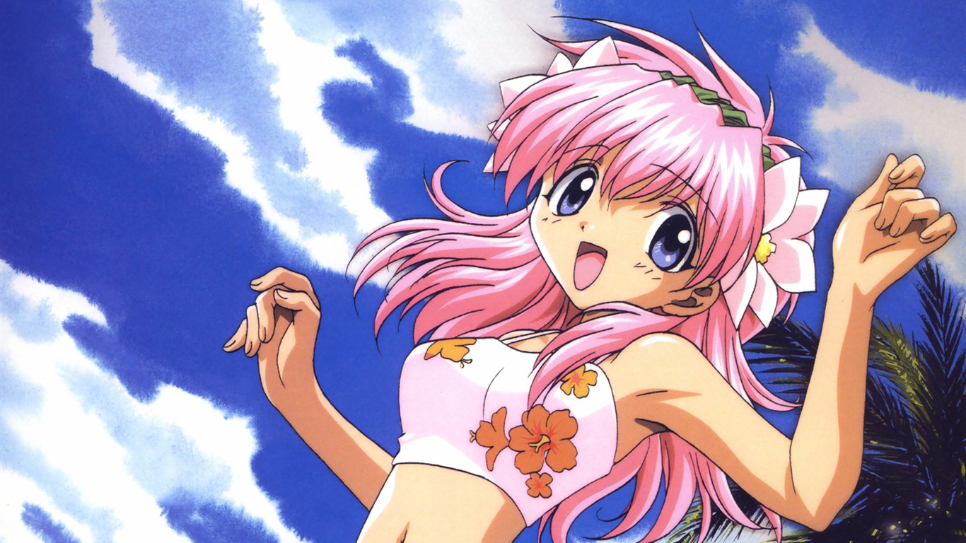 Hermoso de anime niñas HD Wallpapers (2) #2 - 1366x768