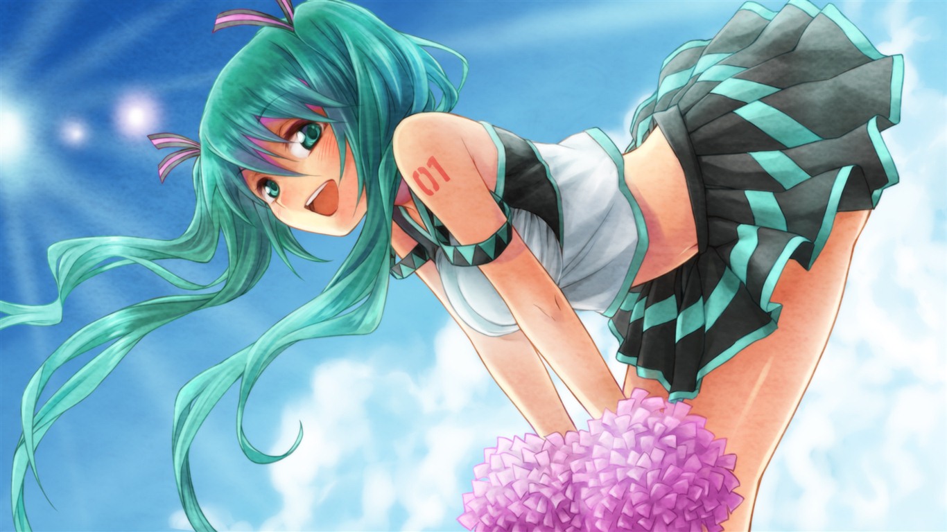 Beautiful anime girls HD Wallpapers (2) #16 - 1366x768