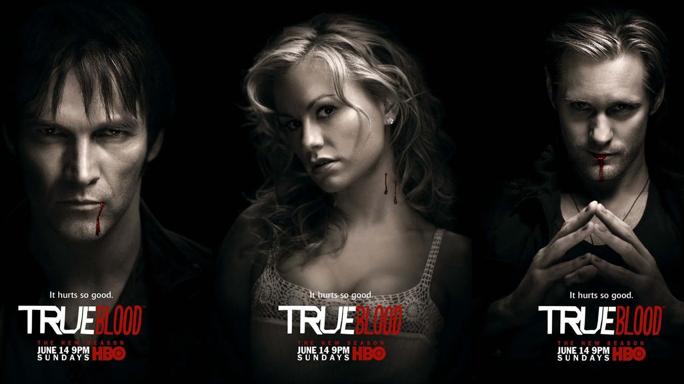 True Blood TV film HD tapety na plochu #5 - 1366x768