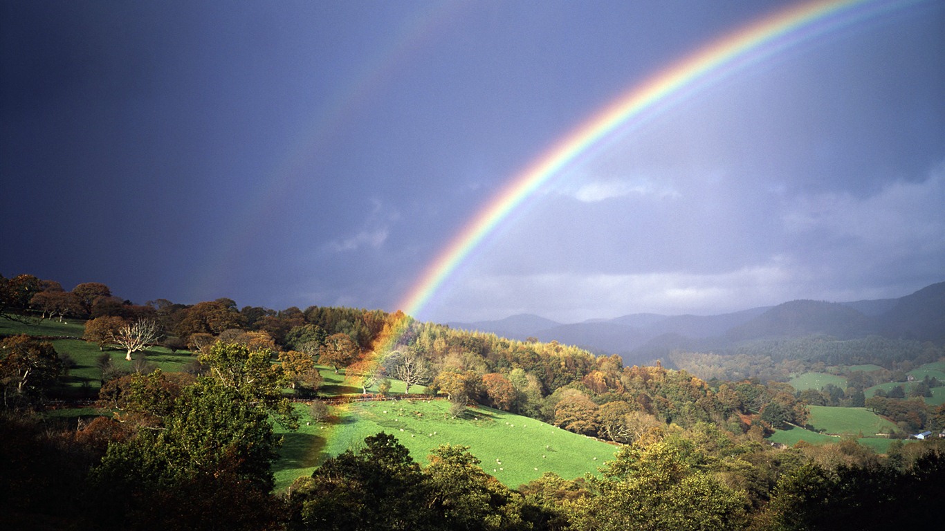 Windows 7 Wallpapers: Rainbows #7 - 1366x768