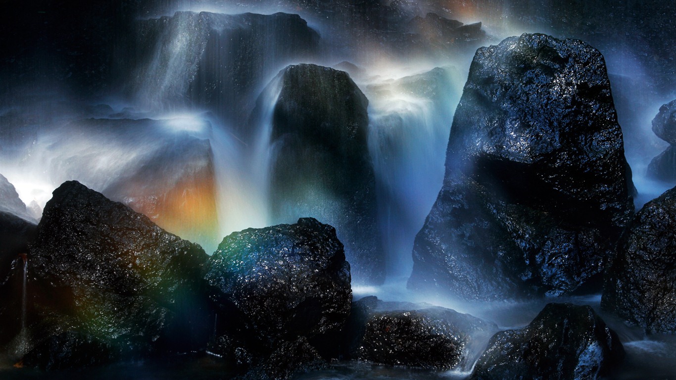 Windows 7 Wallpapers: Arco iris #11 - 1366x768