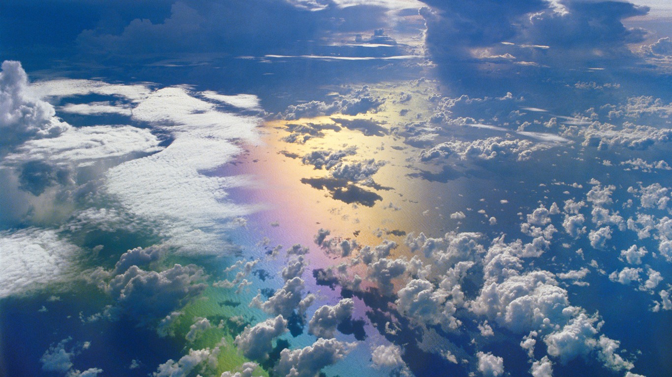Windows 7 壁紙：彩虹 #12 - 1366x768