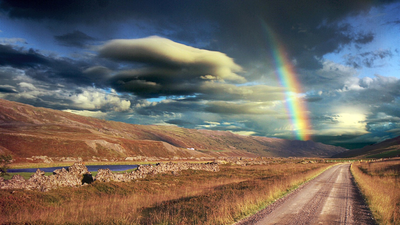 Windows 7 Wallpapers: Rainbows #15 - 1366x768