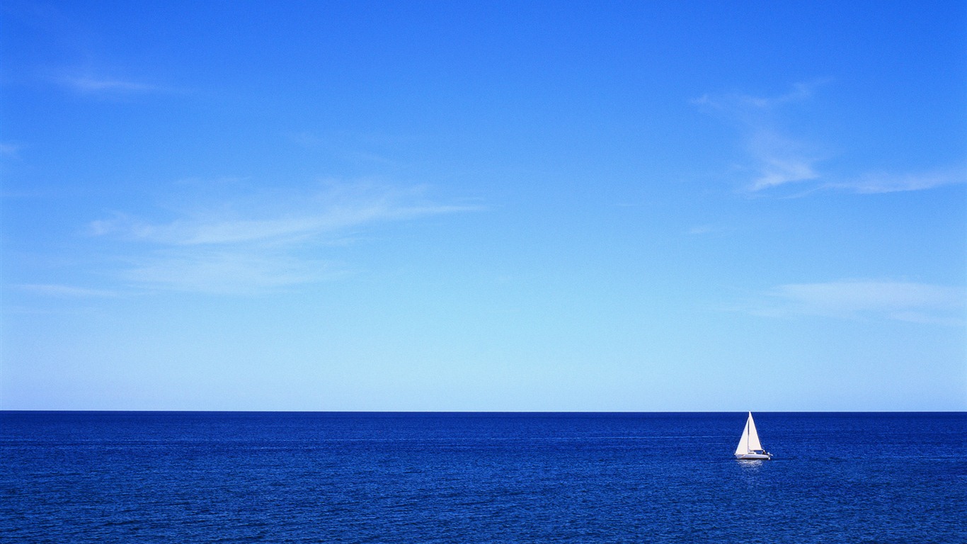 Windows 7 壁紙：帆船 #14 - 1366x768