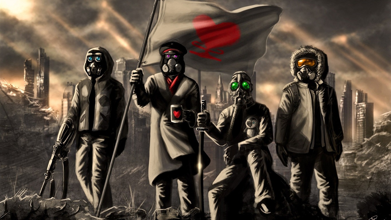 Romantically Apocalyptic 浪漫的世界末日 創意繪畫壁紙(一) #7 - 1366x768