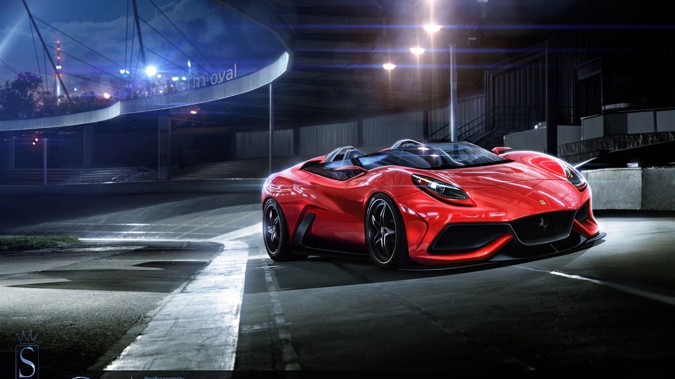 2012 페라리 F12 Berlinetta HD 배경 화면 #18 - 1366x768