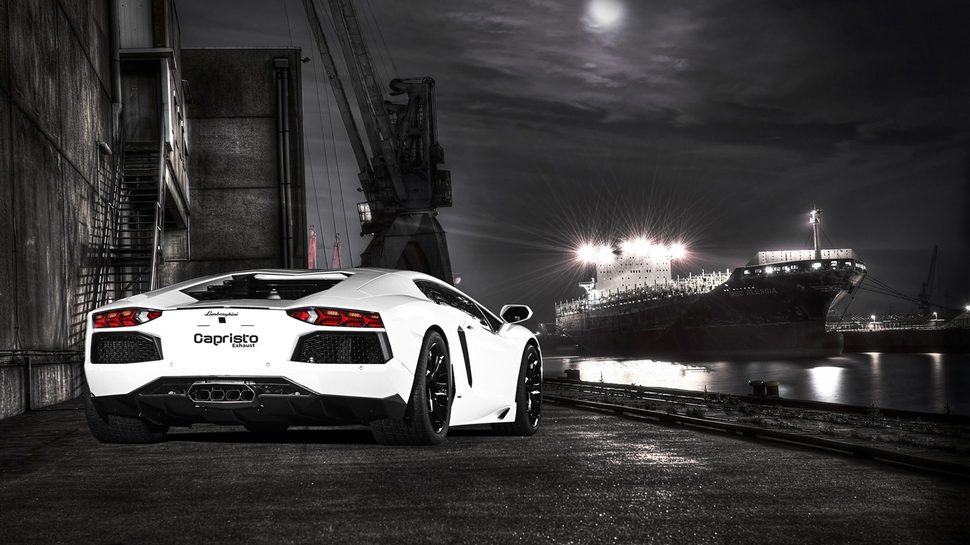 2012 Lamborghini Aventador LP700-4 蘭博基尼高清壁紙 #4 - 1366x768