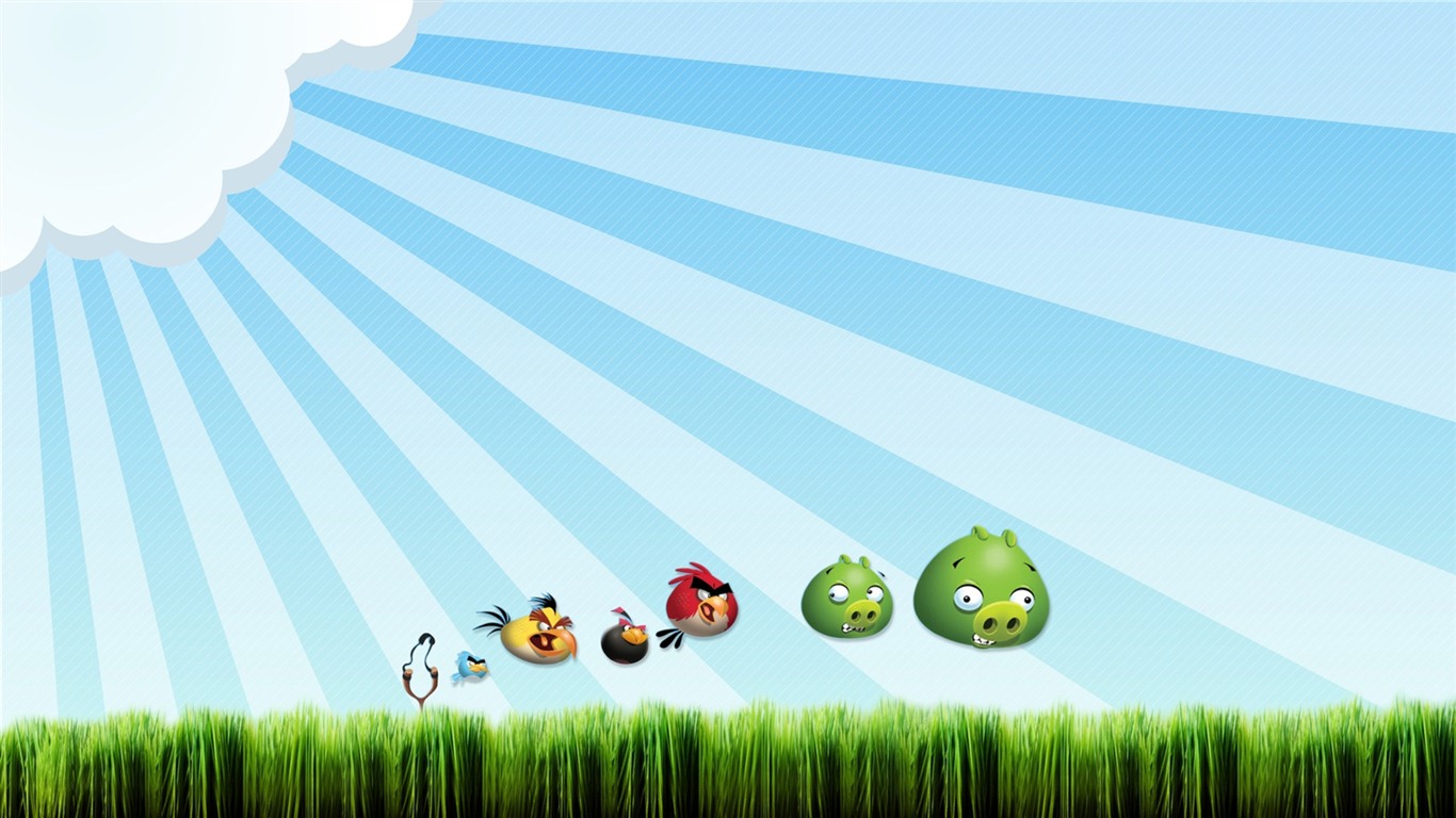 Angry Birds game wallpapers #4 - 1366x768