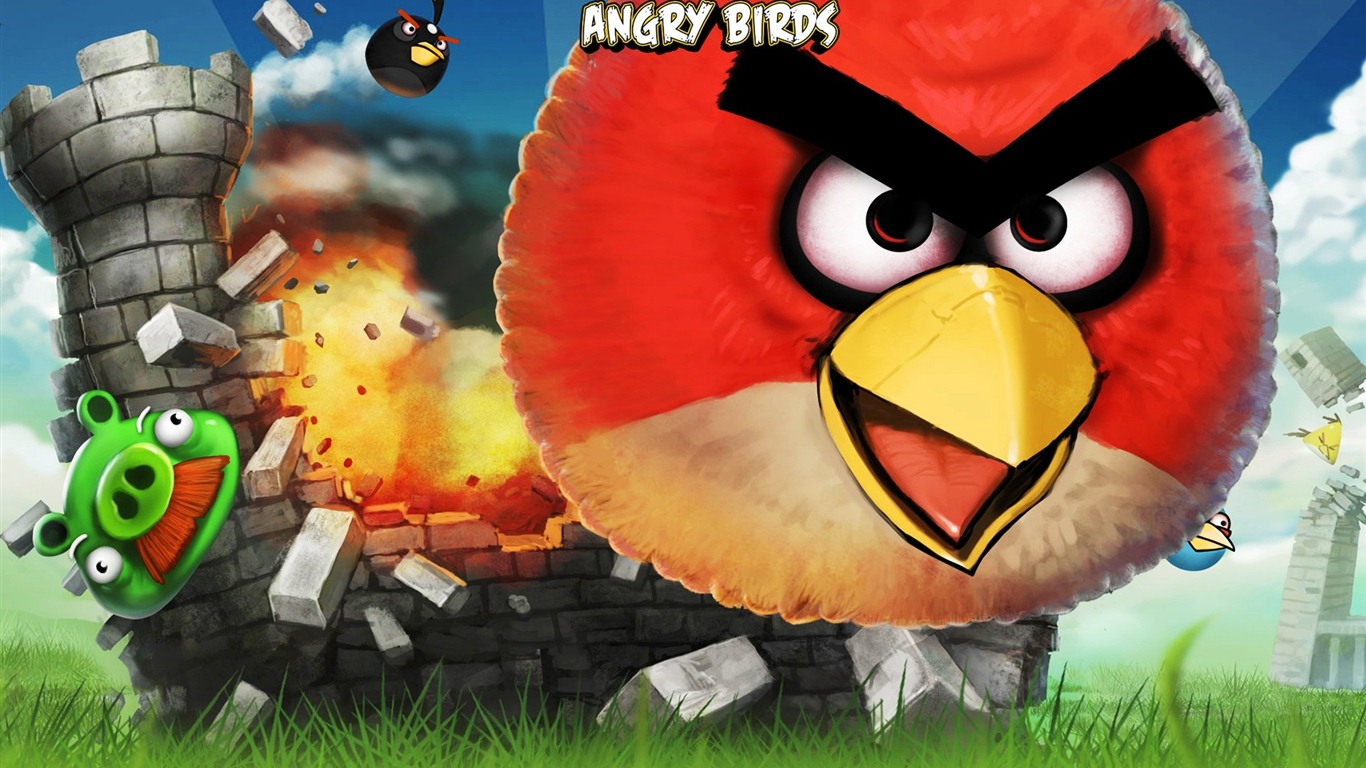 Angry Birds 憤怒的小鳥 遊戲壁紙 #7 - 1366x768