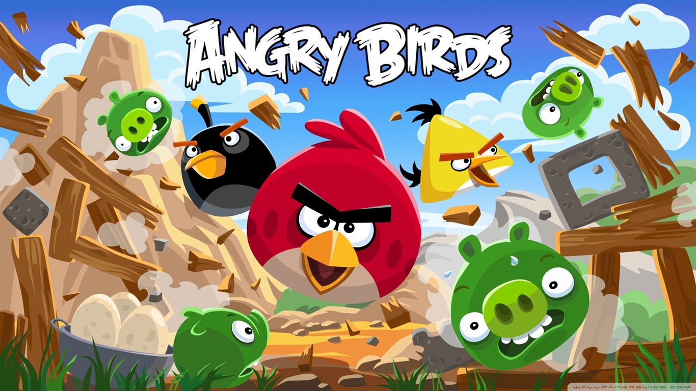 Angry Birds game wallpapers #10 - 1366x768