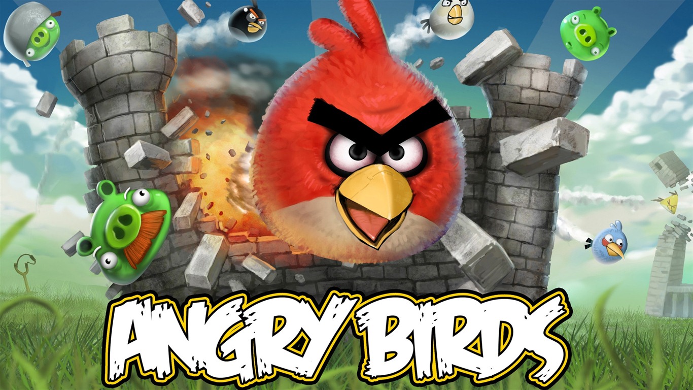 Angry Birds Spiel wallpapers #15 - 1366x768