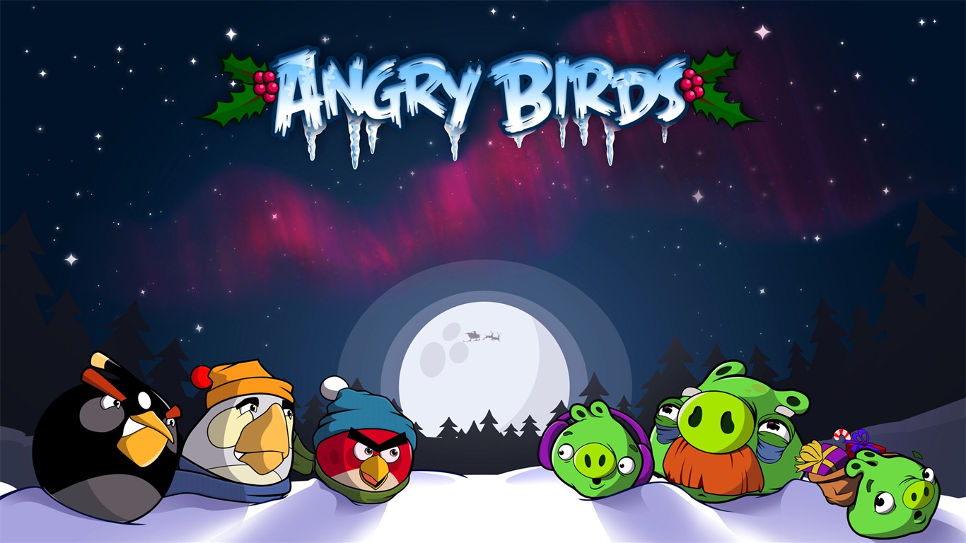 Angry Birds fonds d'écran de jeux #27 - 1366x768