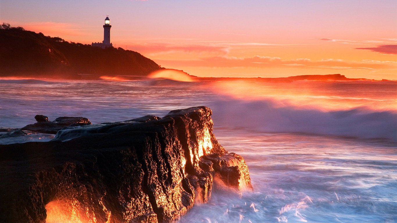 Windows 7 Wallpapers: Lighthouses #1 - 1366x768