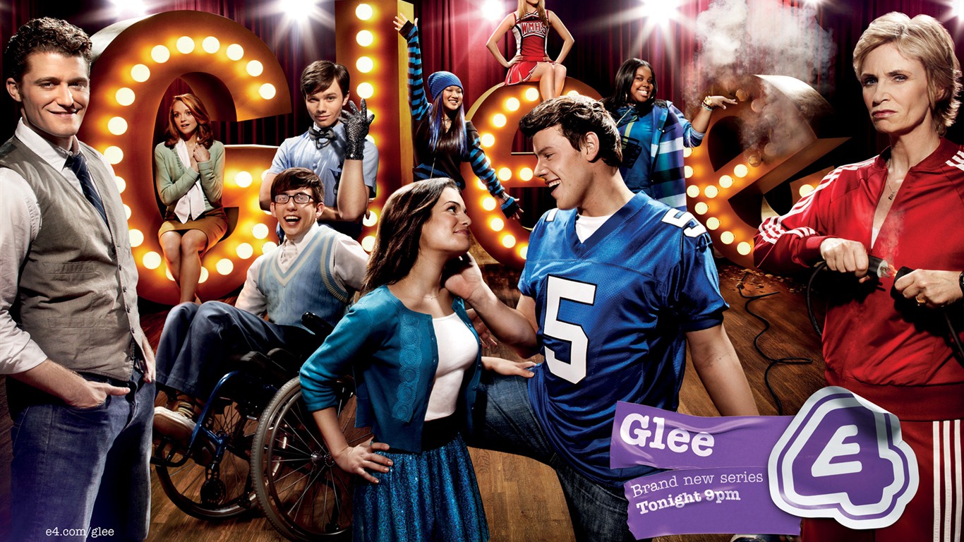 Glee Séries TV HD fonds d'écran #1 - 1366x768