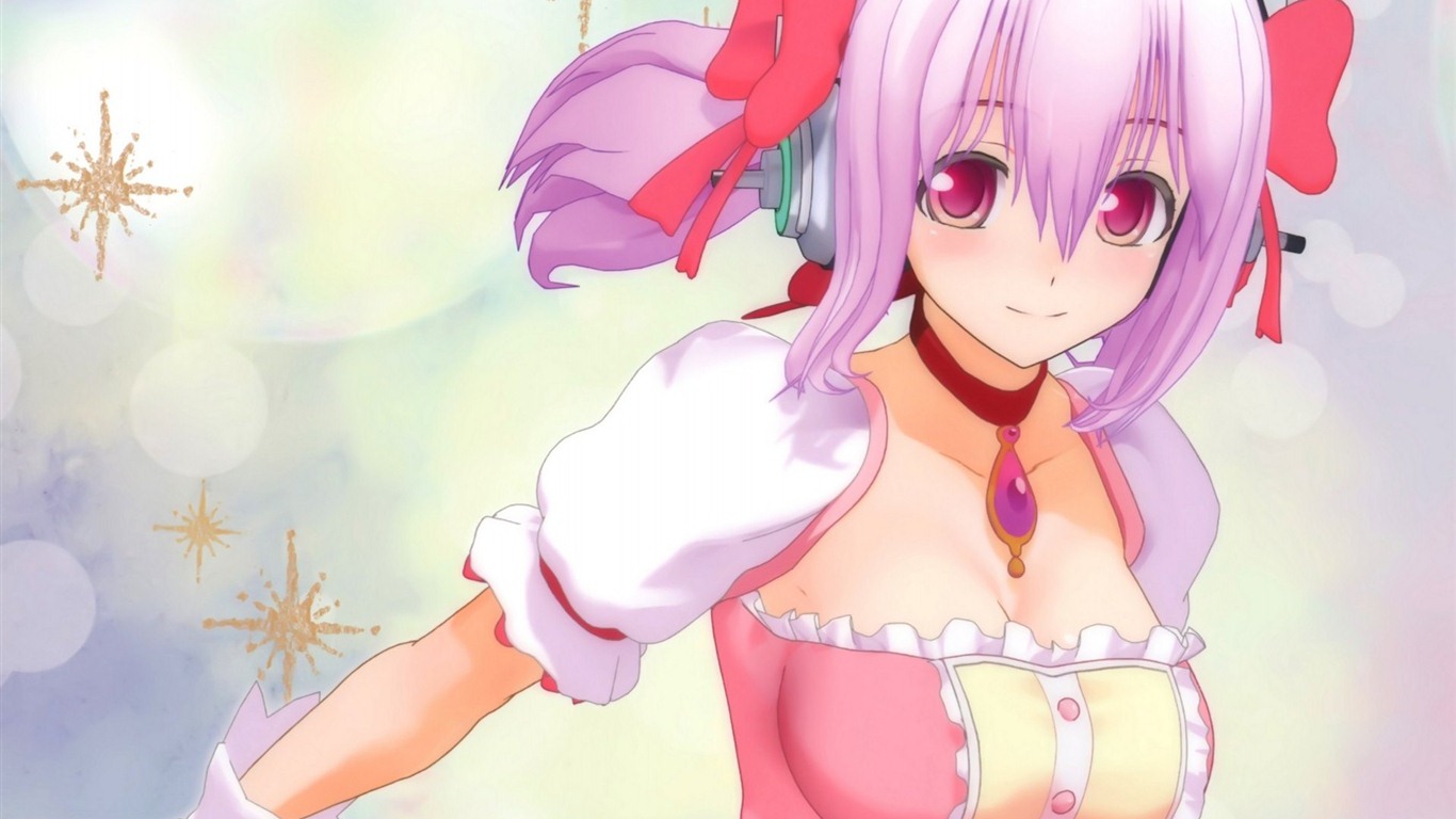 Super Sonico 超级索尼子 高清动漫壁纸1 - 1366x768