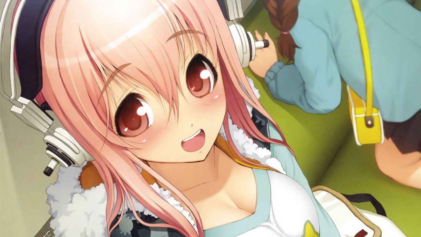 Super Sonico HD anime tapety na plochu #10 - 1366x768