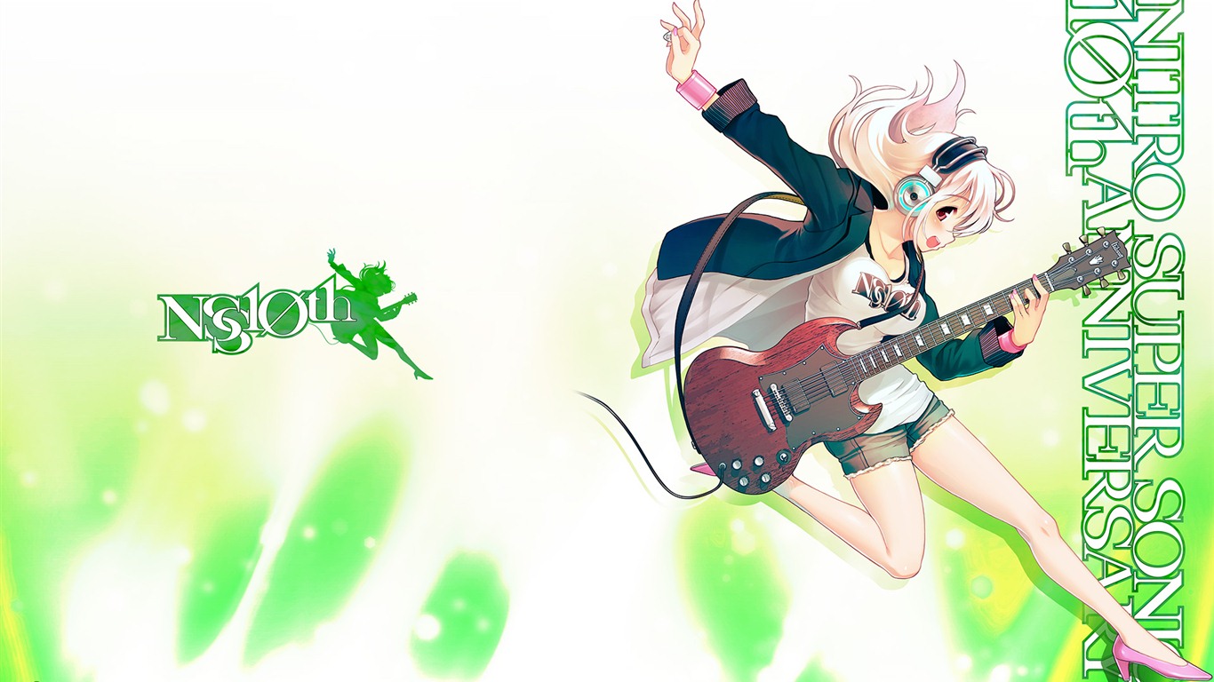 Super Sonico HD anime wallpapers #11 - 1366x768