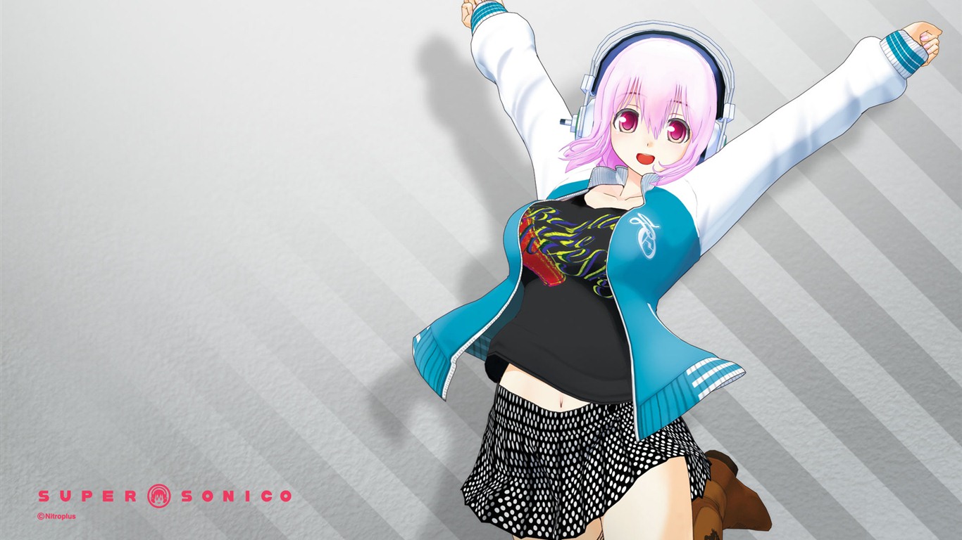 Super Sonico HD anime wallpapers #12 - 1366x768