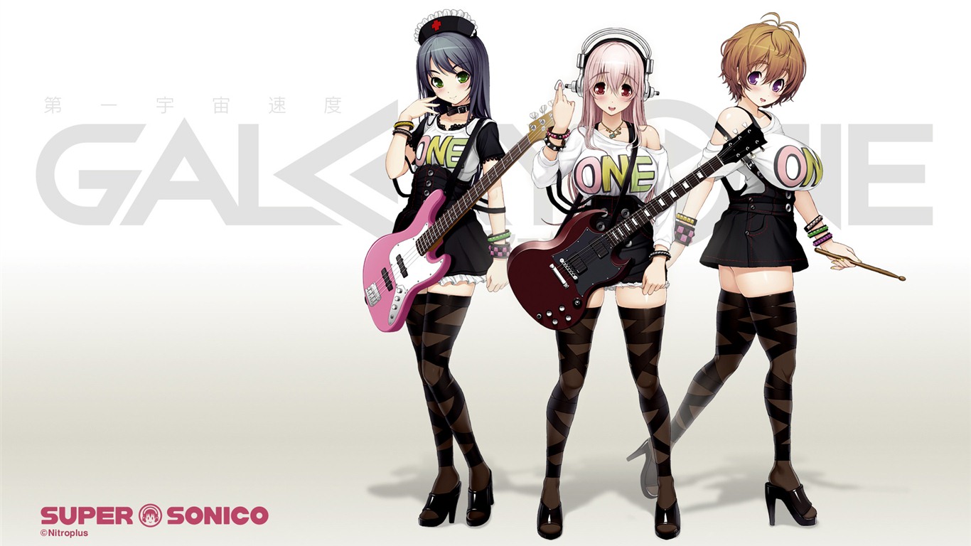 Super Sonico HD anime wallpapers #13 - 1366x768