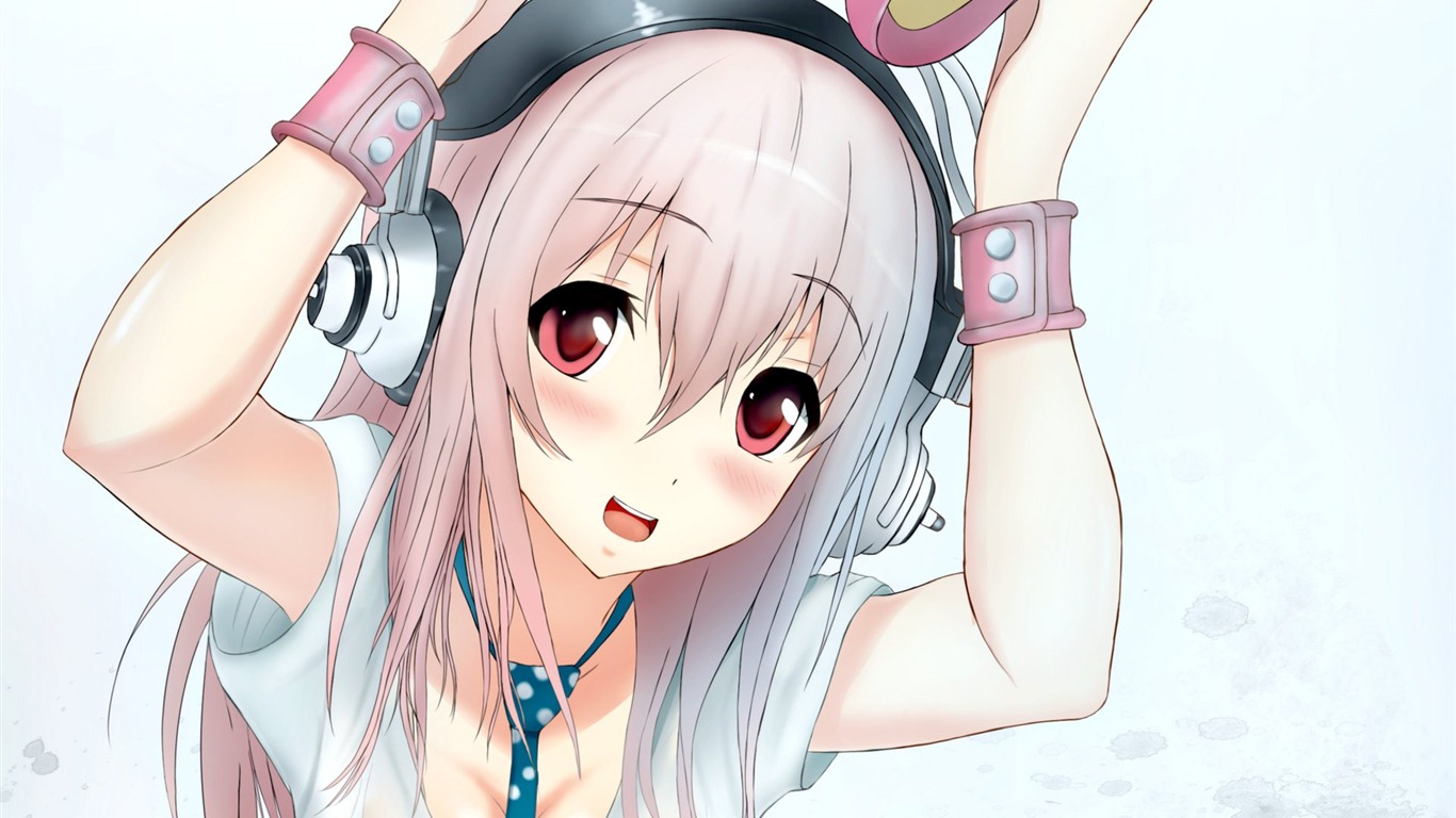 Super Sonico HD anime tapety na plochu #15 - 1366x768