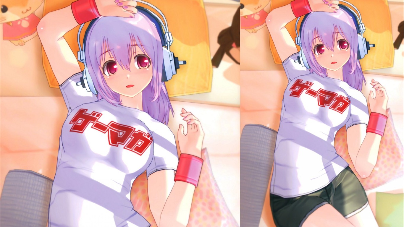 Super Sonico HD anime wallpapers #17 - 1366x768