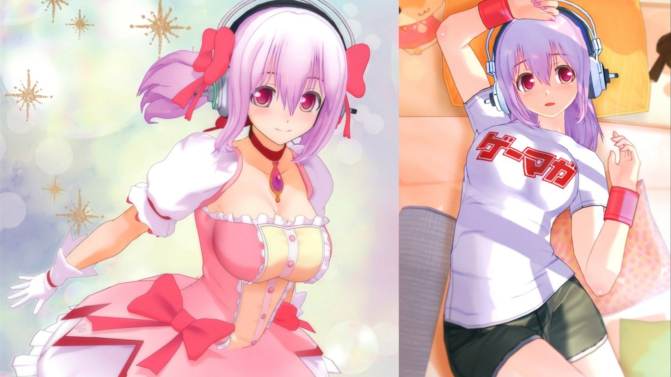 Super Sonico 超级索尼子 高清动漫壁纸18 - 1366x768