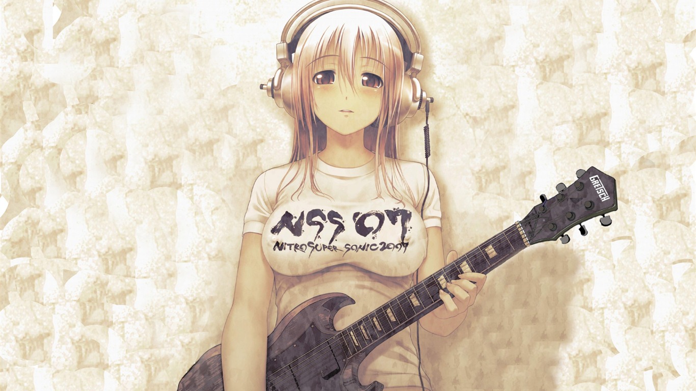 Super Sonico HD anime tapety na plochu #23 - 1366x768