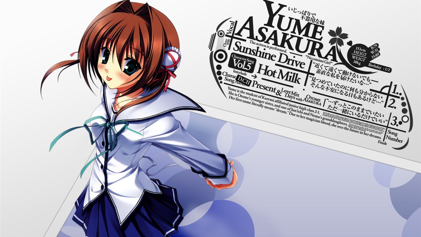 D.C. Dívčí Symphony HD anime Tapety na plochu #9 - 1366x768