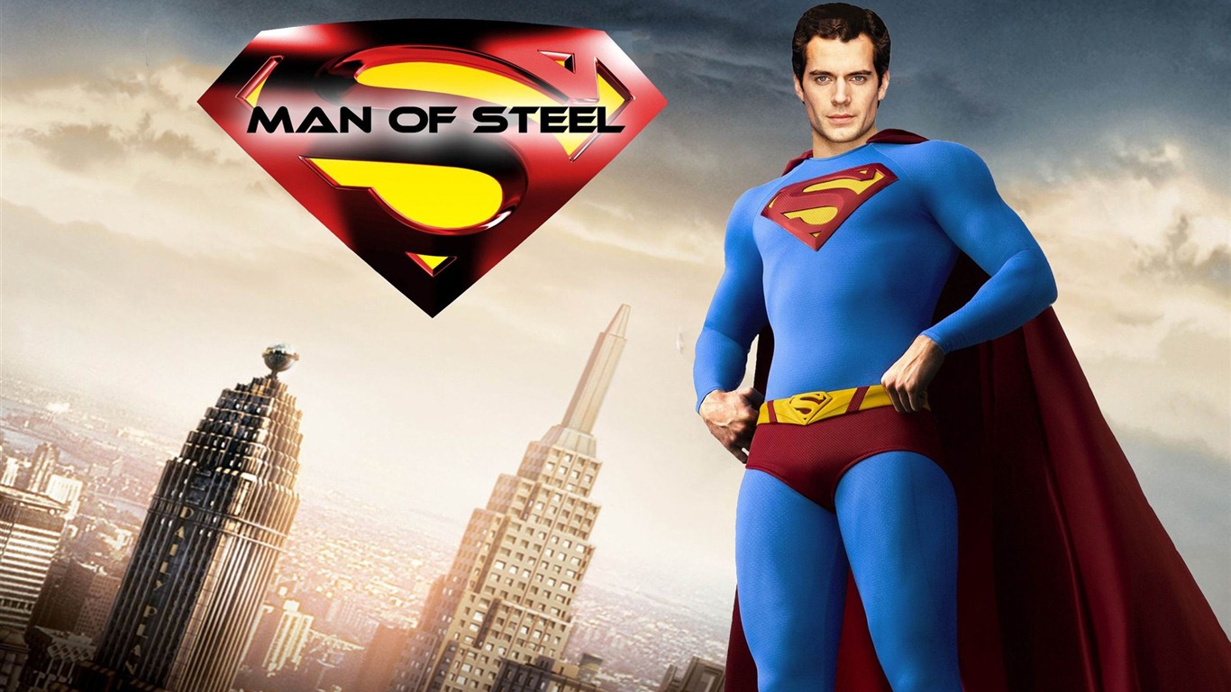 スーパーマン：鋼鉄のHDの壁紙の男 #10 - 1366x768