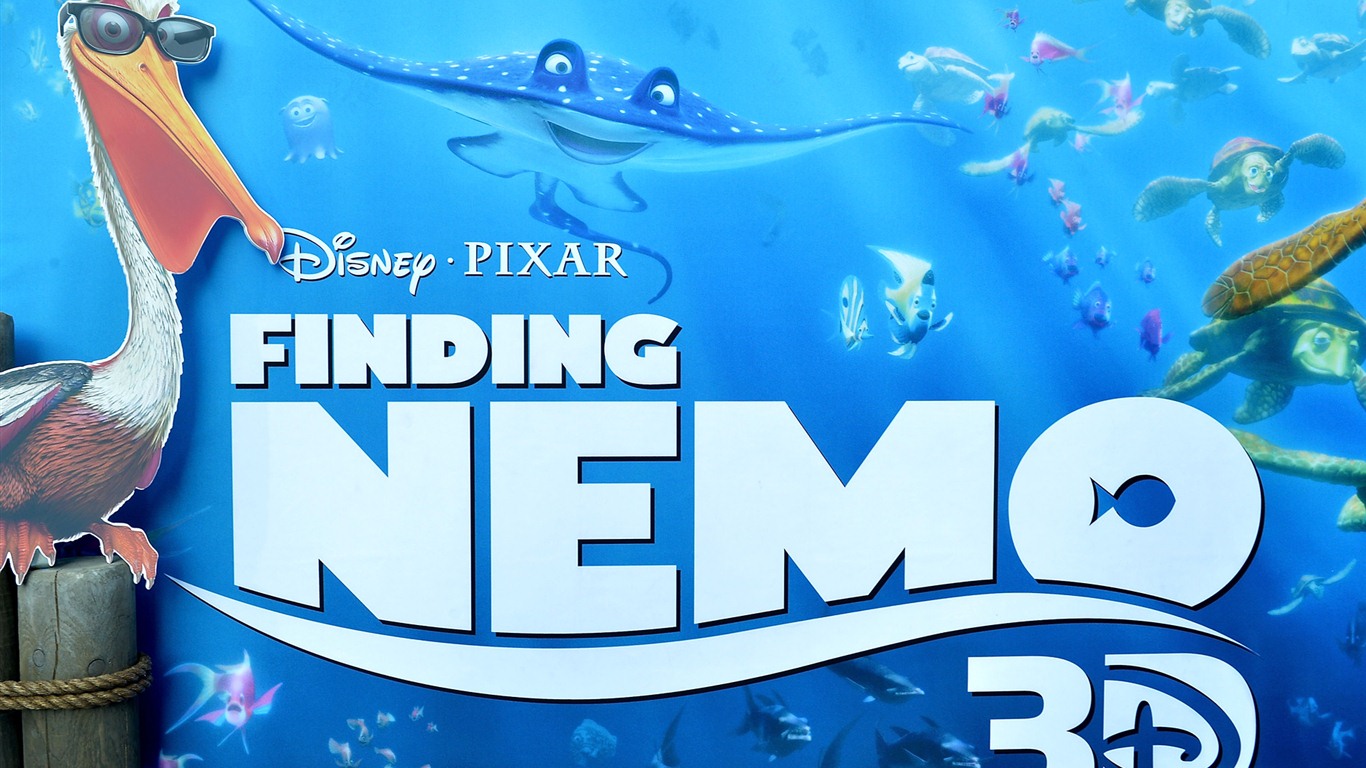 Le Monde de Nemo 3D 2012 fonds d'écran HD #2 - 1366x768