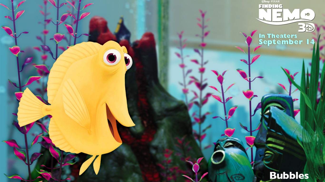 Finding Nemo 3D 海底總動員3D 2012高清壁紙 #4 - 1366x768