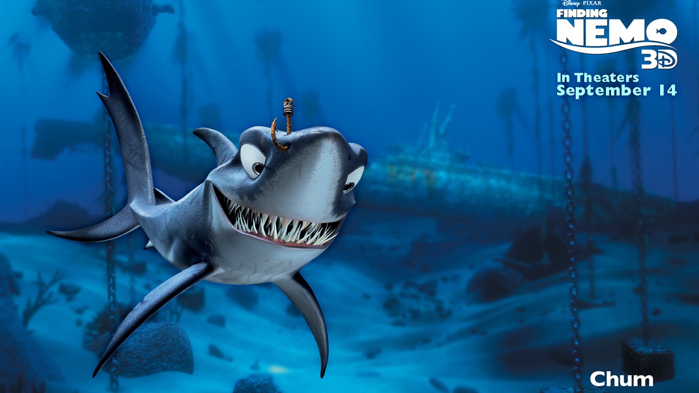 Finding Nemo 3D 海底總動員3D 2012高清壁紙 #5 - 1366x768