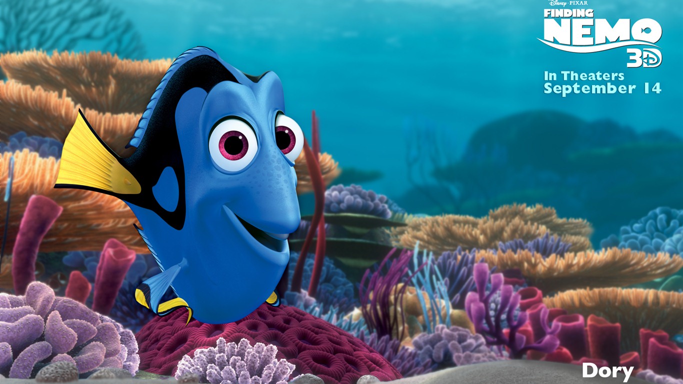 Finding Nemo 3D 海底總動員3D 2012高清壁紙 #7 - 1366x768