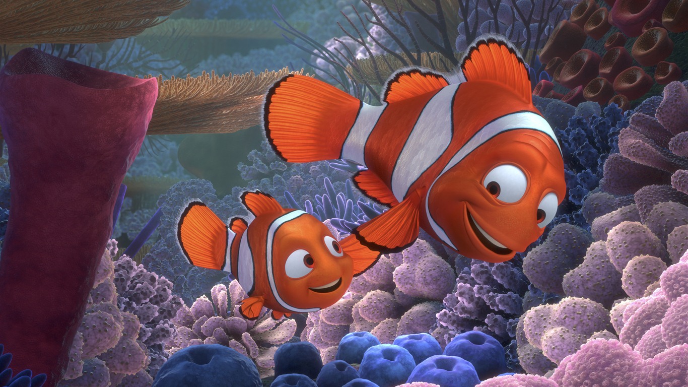 Le Monde de Nemo 3D 2012 fonds d'écran HD #11 - 1366x768