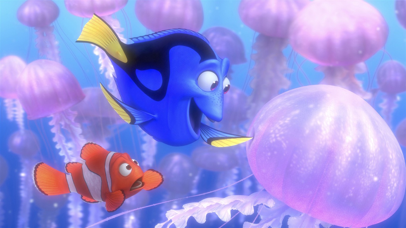 Le Monde de Nemo 3D 2012 fonds d'écran HD #14 - 1366x768