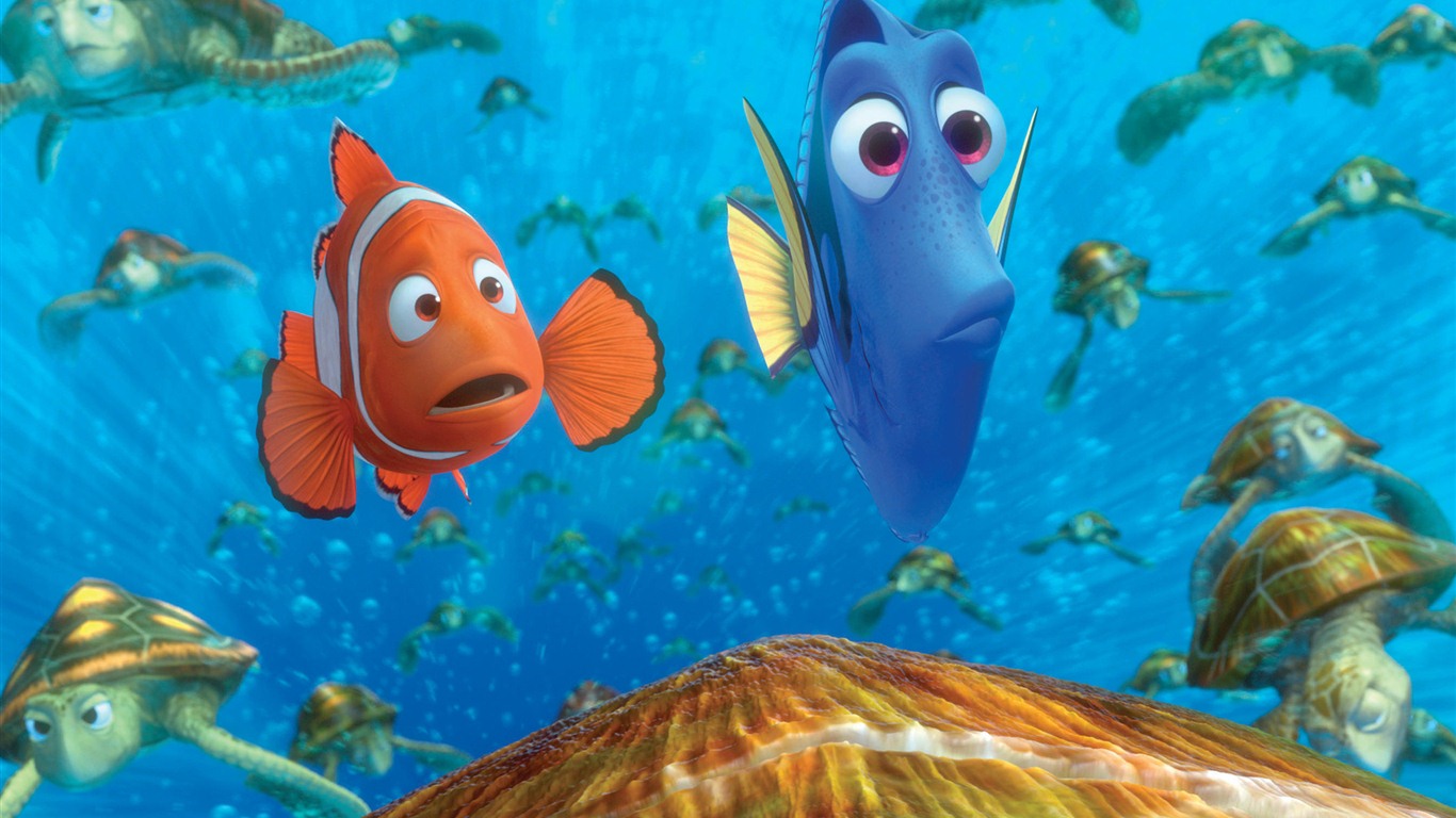 Finding Nemo 3D 海底總動員3D 2012高清壁紙 #19 - 1366x768