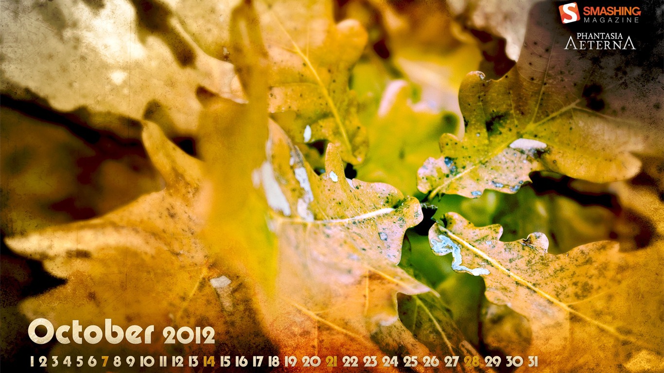 10. 2012 Kalendář tapety (1) #5 - 1366x768