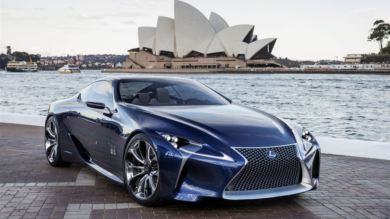 2012 Lexus LF-LC azul concepto HD fondos de pantalla #1 - 1366x768