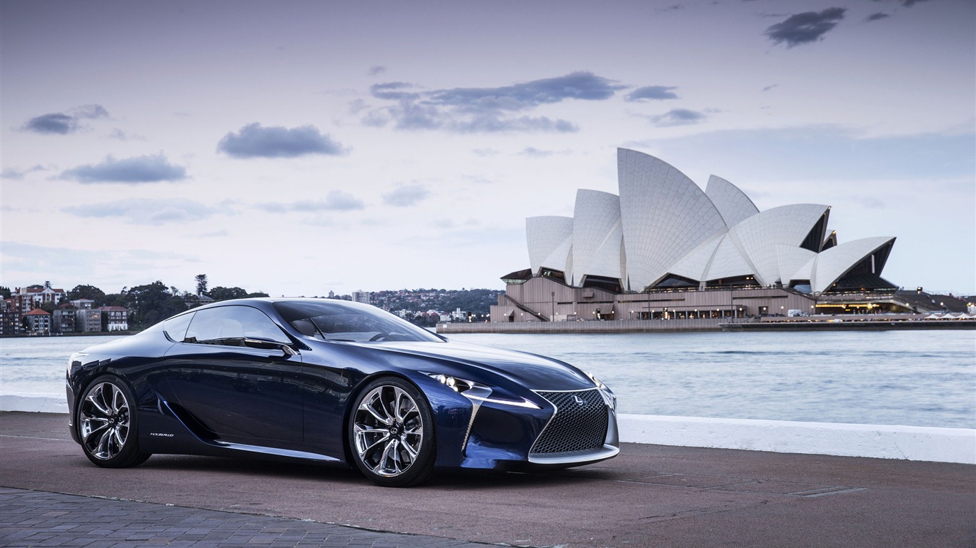 2012 Lexus LF-LC Blue concept HD wallpapers #2 - 1366x768