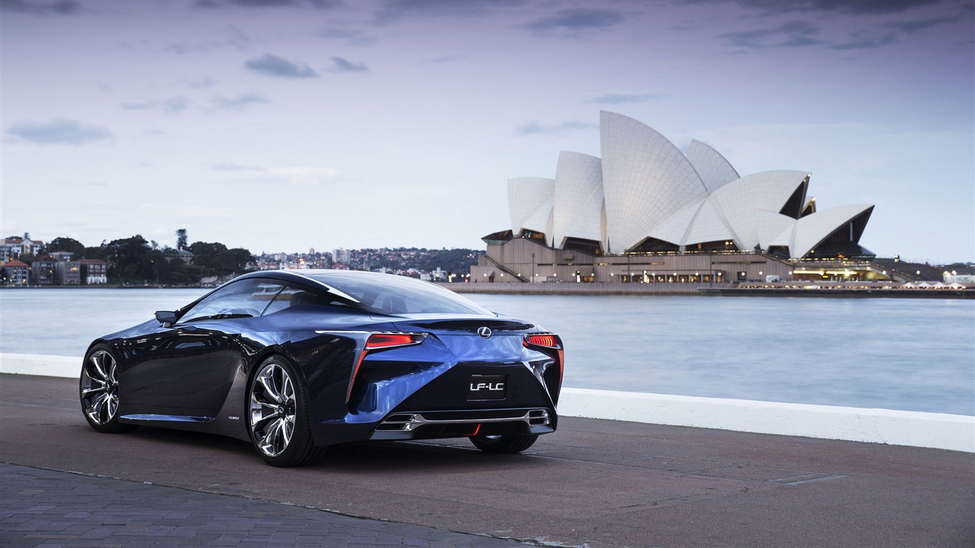 2012 Lexus LF-LC Modré koncepce HD Tapety na plochu #3 - 1366x768